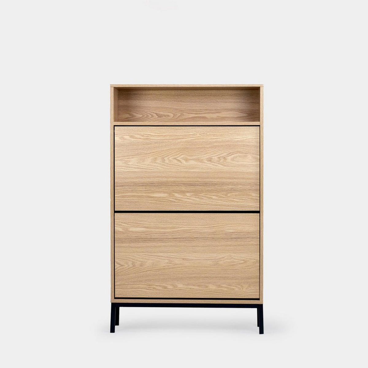 SCHUHSCHRANK SCHMALES Remi Natürlich 70 cm x 115 cm - Naturfarben, Holzwerkstoff (70/115/24cm)