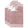 GÄSTETUCH Unisex Luxury Home Two-Tone Rosa 3er Pack Baumwolle - Rosa, Textil (50/30cm) - Cawoe