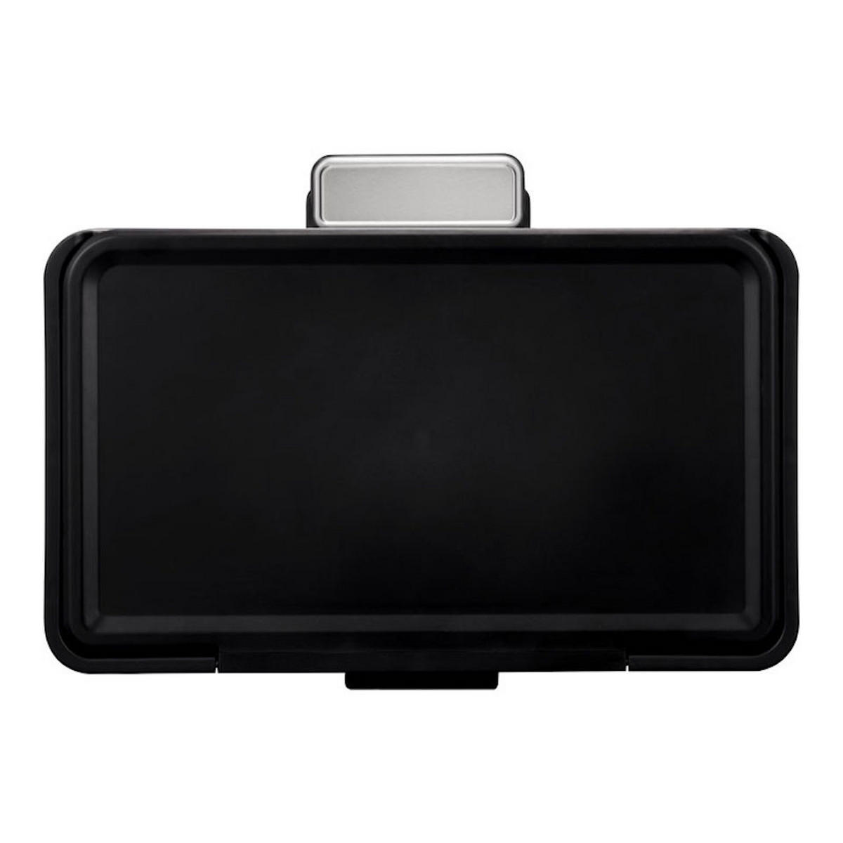 MÜLLEIMER Rechteckiger Aus Gebürstetem Edelstahl Mit Soft Close & Stay Open Deckel 29 Liter 41,1 x 46,2 x 38,8 cm Weiß - Weiß, Metall (46.2/41.1/38.8cm) - PROREGAL