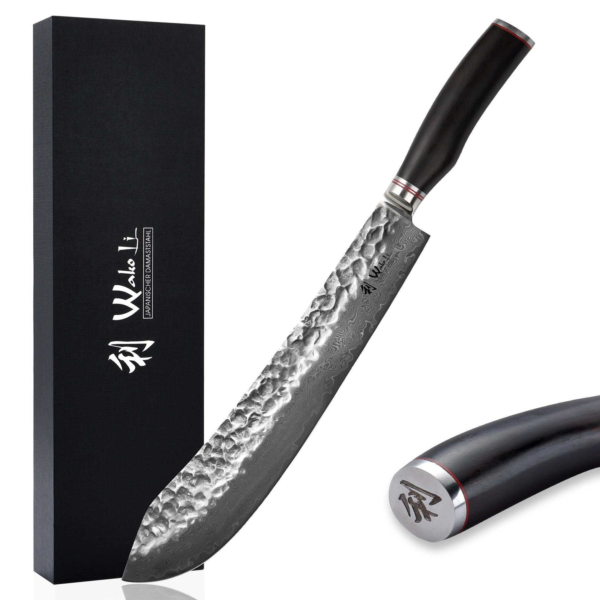 BLOCKMESSER 35 cm - Schwarz, Holz/Metall (50cm) - Wakoli