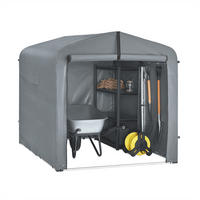 FAHRRADGARAGE Grau, 159x165x219cm - Grau, Metall (159/165/219cm) - SoBuy