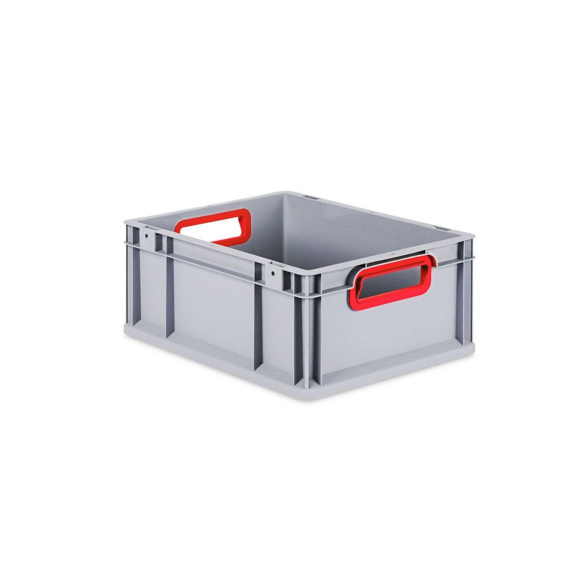 EUROBOX 5x Nextgen Color Mit Auflagedeckel 17x30x40cm Griffe Rot Offen - Rot, Kunststoff (30/17/40cm) - PROREGAL