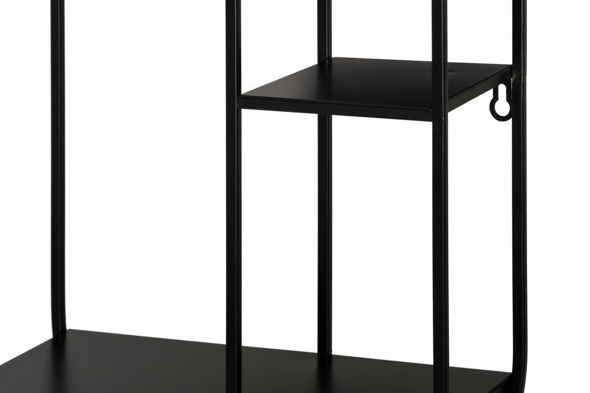 WANDREGAL Siiri 35/60 cm - Schwarz, Metall (35/60/15cm)