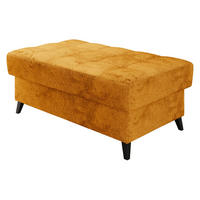 POLSTERHOCKER Nord - Rotbraun/Schwarz, Holz/Textil (106/44/67cm) - MIRJAN24