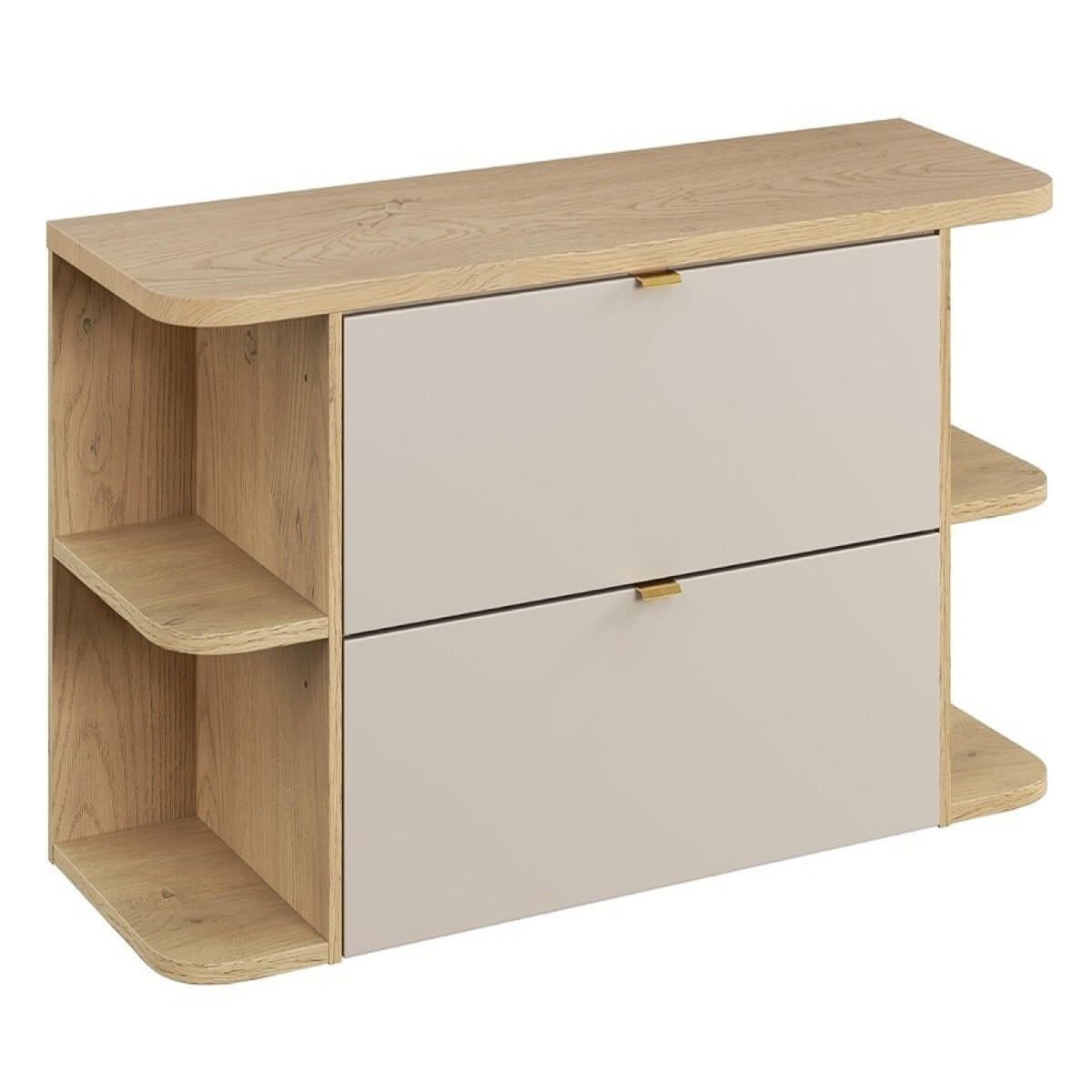 WASCHTISCHUNTERSCHRANK 120 cm 4Teile - Dalia Cashmere D BM355 in Kaschmir/Matt - Kaschmir, Holz (120/50/46cm)
