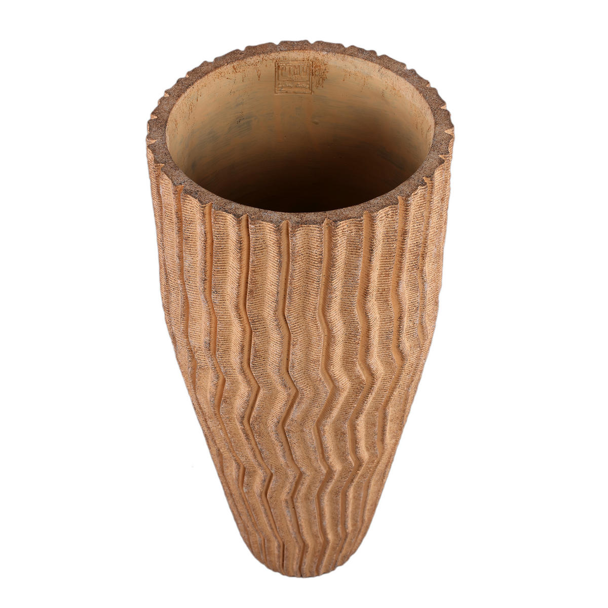 TOPF Zanaya Braun 24/24/55cm - Braun, Stein (55cm) - PTMD Collection