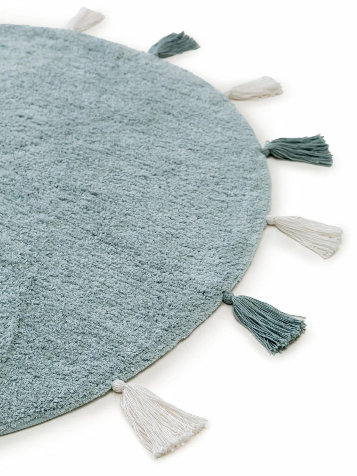 KINDERTEPPICH waschbar Malu Mint ø 100 cm rund - Mintgrün, Naturmaterialien/Textil (100/100cm) - Lytte