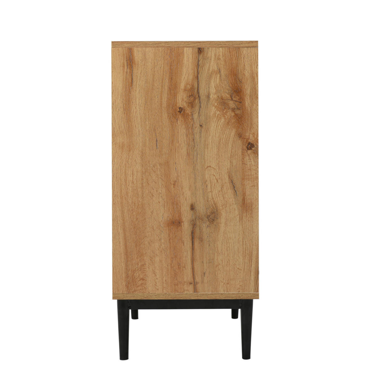 KOMMODE aus MDF 160x35x76cm in Naturfarben mit 3 Türen - Naturfarben, Holzwerkstoff (160/76/35cm) - Modfu
