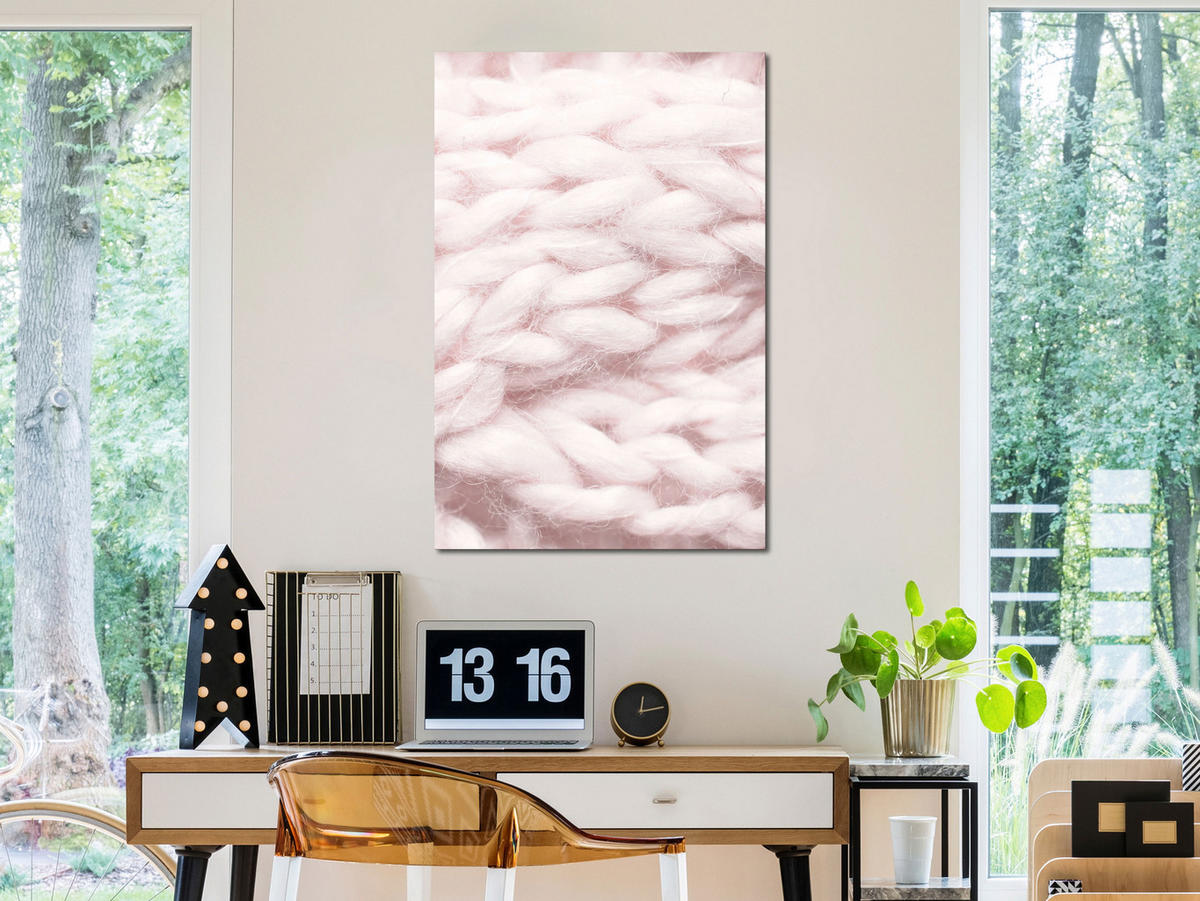 KUNSTDRUCK Rosa 40/60 cm - Pink, Textil (40/60cm) - KUNSTLOFT