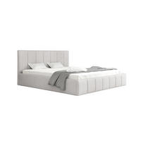 POLSTERBETT Detroit Komplettset - Hellgrau, Holzwerkstoff/Textil (120/200cm) - Fun Möbel