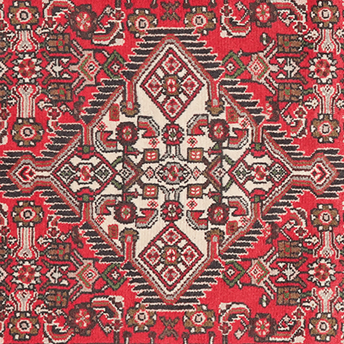 ORIENTTEPPICH handgeknüpft Assadabad Rot 137/82 cm Schurwolle - Rot, Textil (82/137cm) - Looma