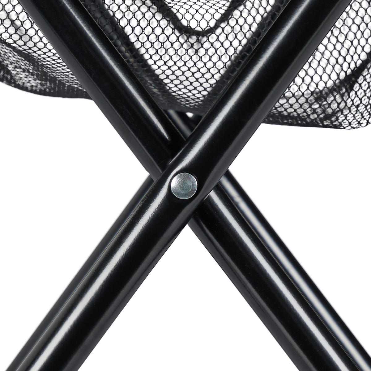 KLAPPHOCKER - Schwarz, Textil/Metall (29/39/35cm) - Relaxdays