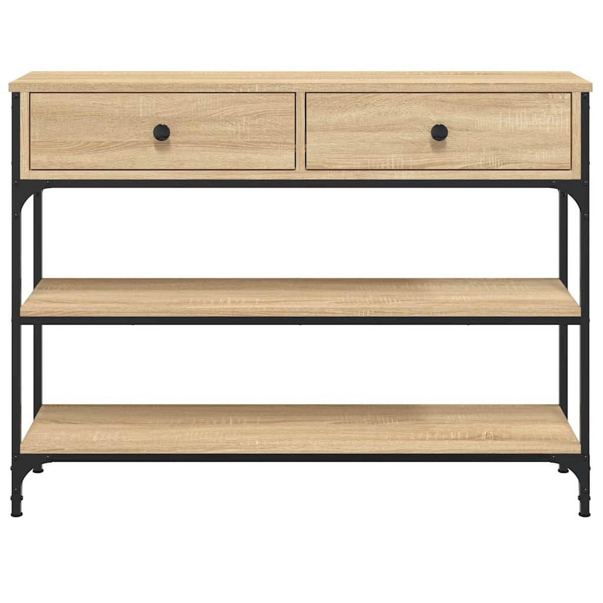 KONSOLENTISCH Sonoma-Eiche 100/25/75 Cm Holzwerkstoff - Braun, Holzwerkstoff (100/25/75cm) - vidaXL