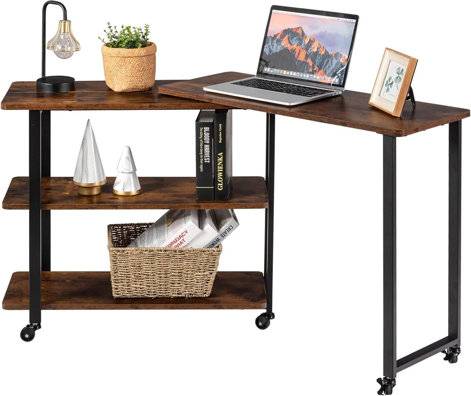 BEISTELLTISCH 67cm Braun - Braun, Holz (80/30/67cm) - COSTWAY