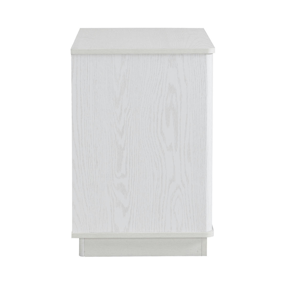 SCHUHSCHRANK aus MDF 60x40x61cm in Weiß Holzoptik mit offenen Fach - Weiß, Holzwerkstoff (60/61/40cm) - Modfu
