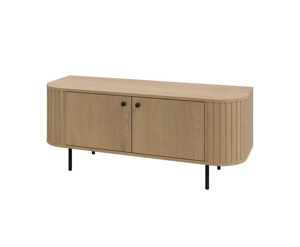 LOWBOARD BOLLA 123/50/42,3 cm, Eichefarben - Eichefarben, Holzwerkstoff (123/50/42.3cm) - MASSENO