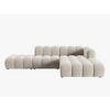 ECKSOFA modular rechts Lupine aus Samt beige 5 Sitzplätze - Beige, Textil (177/299cm) - Micadoni