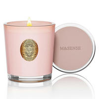 DUFTKERZE Kokosnuss-Limette-Aprikose 290g Sojawachs 55 Stunden Brenndauer - Rosa, Paraffin (10cm)