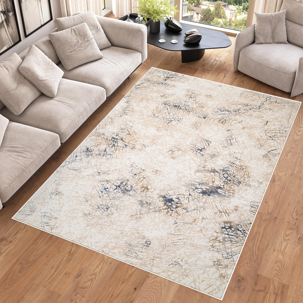 TEPPICH HERA Creme 160/230 cm - Creme, Textil (160/230cm) - Tapiso
