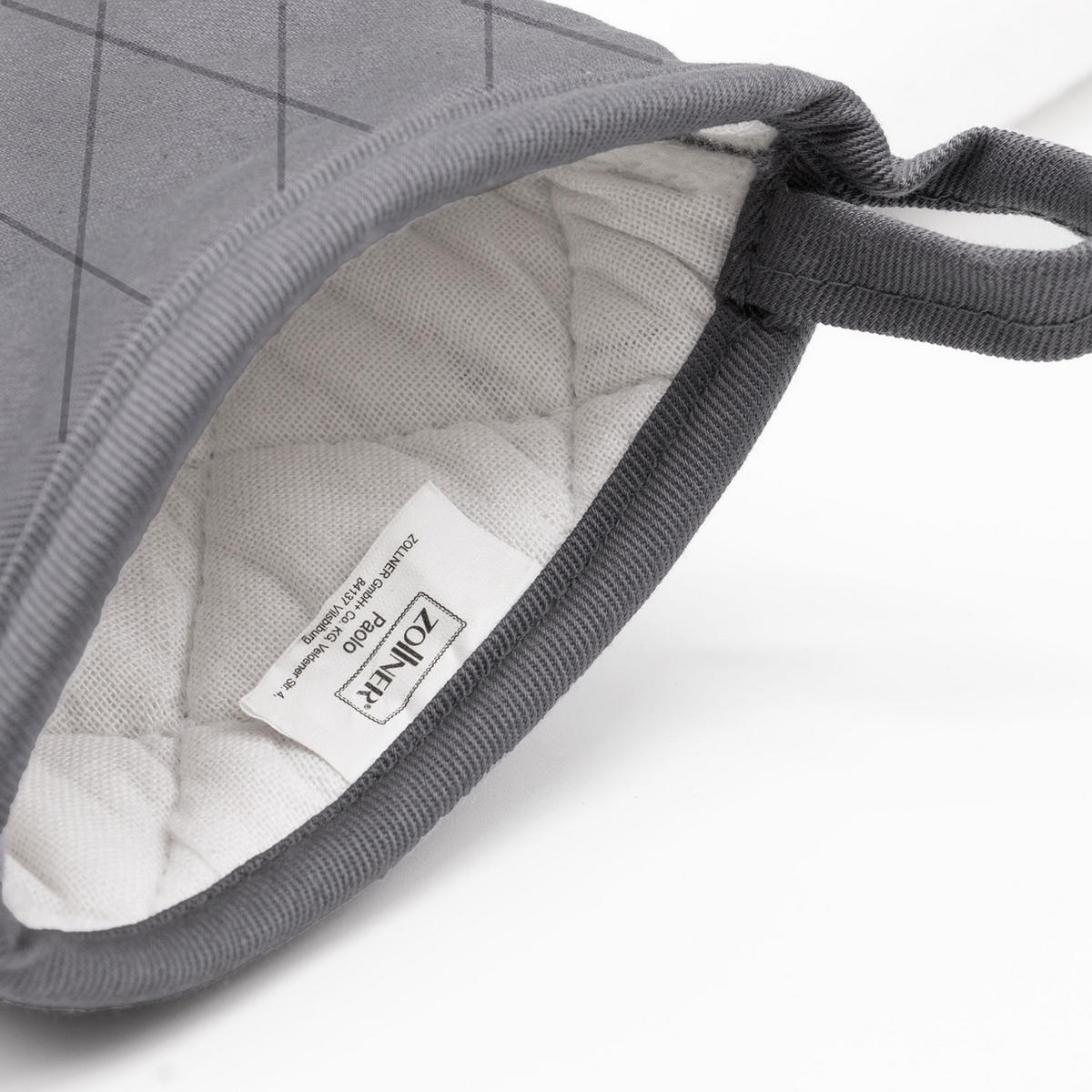 OFENHANDSCHUHE, 18x25 cm, 100% Baumwolle, Grau - Grau, Textil (18/25cm) - Zollner
