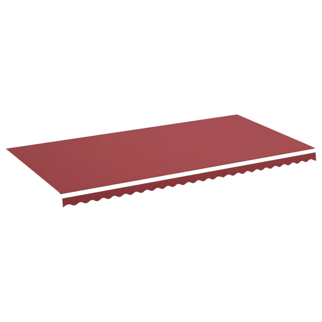 MARKISENSTOFF mit Volant| Rot, für 600x300cm Rahmen | Markisenbespannung Markisentuch - Rot, Textil (580/0.3/295cm) - DELUKE