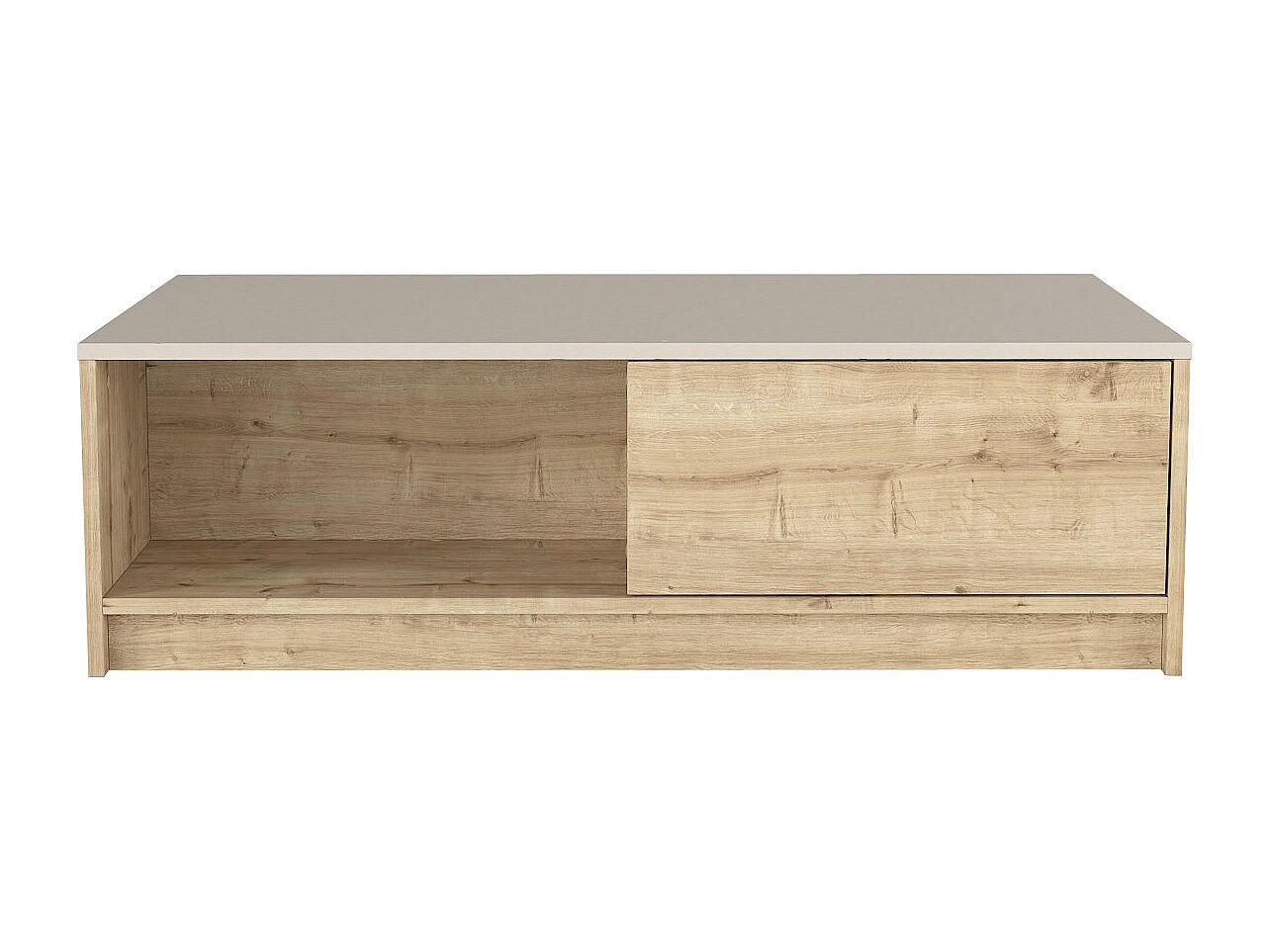 COUCHTISCH - 120 cm x 73.2 cm - holz - beige, naturfarben hell Zefyna - Beige/Naturfarben, Holz (73.2/120/36.8cm) - Vente-Unique