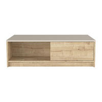 COUCHTISCH - 120 cm x 73.2 cm - holz - beige, naturfarben hell Zefyna - Beige/Naturfarben, Holz (73.2/120/36.8cm) - Vente-Unique