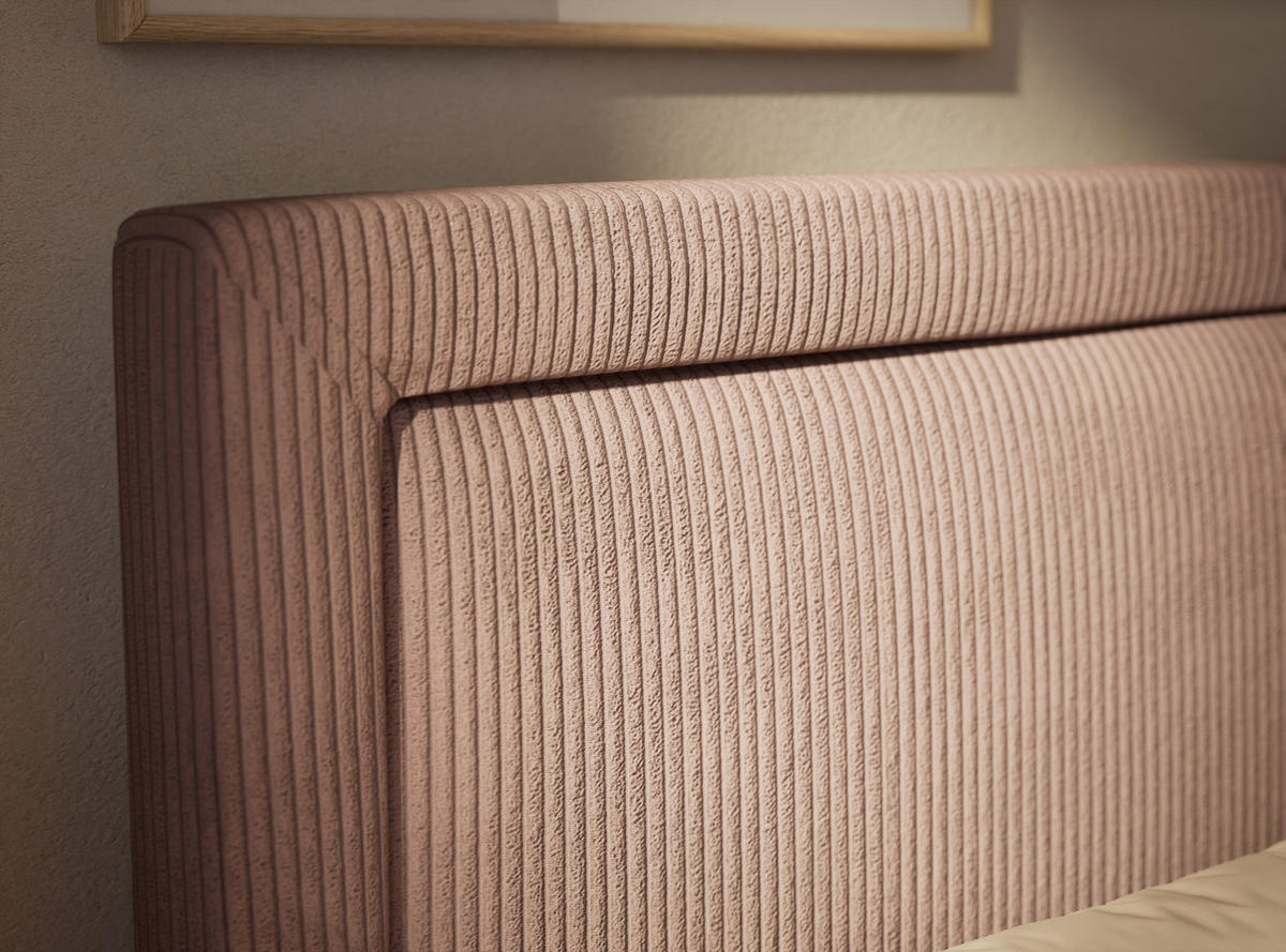 BOXSPRINGBETT Fresco 200/200 cm, in Lila, Bettkasten, Matratze, Topper - Lila/Schwarz, Holz/Holzwerkstoff (200/200cm) - Maison de Reve