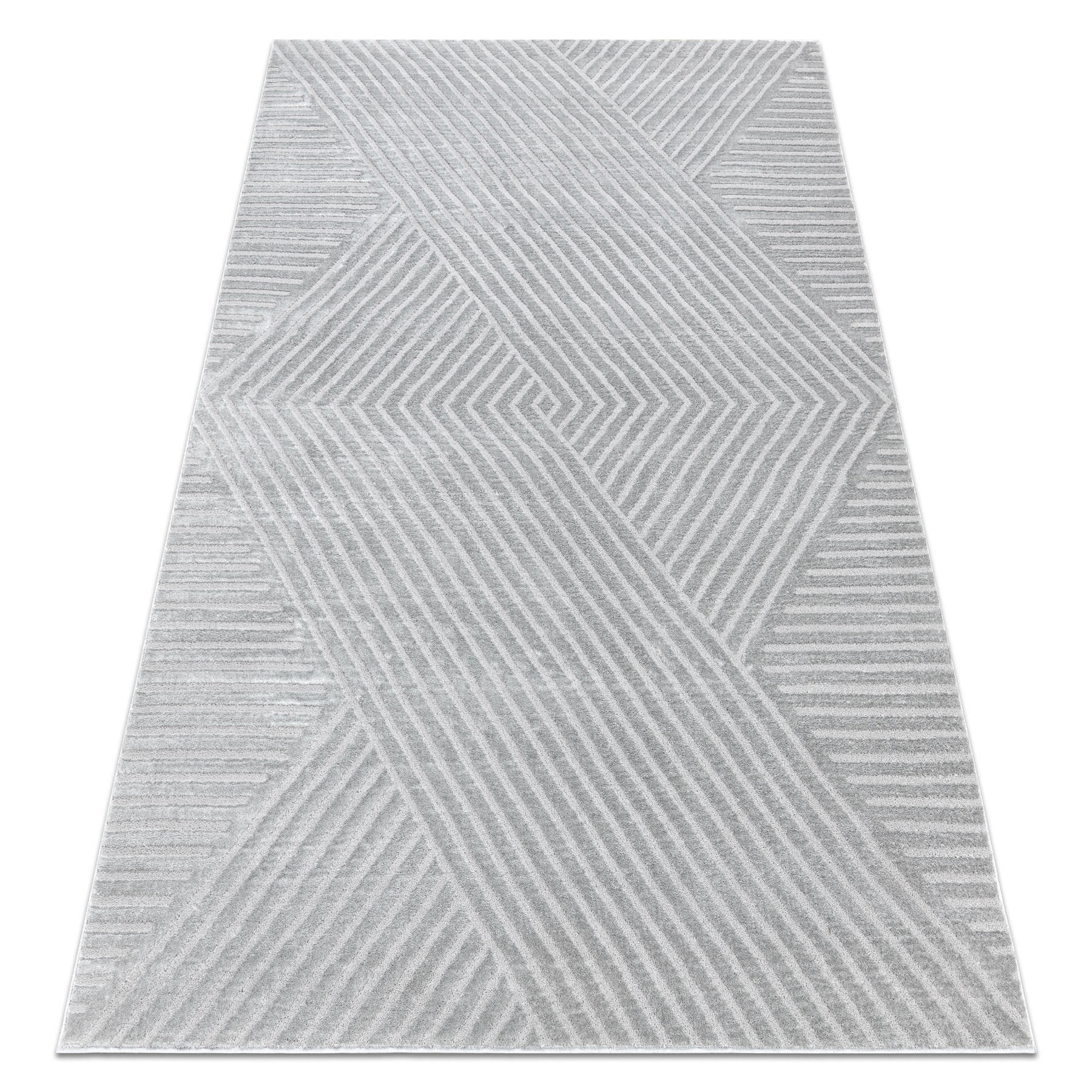 rugsX Teppich Grau 80x150 cm