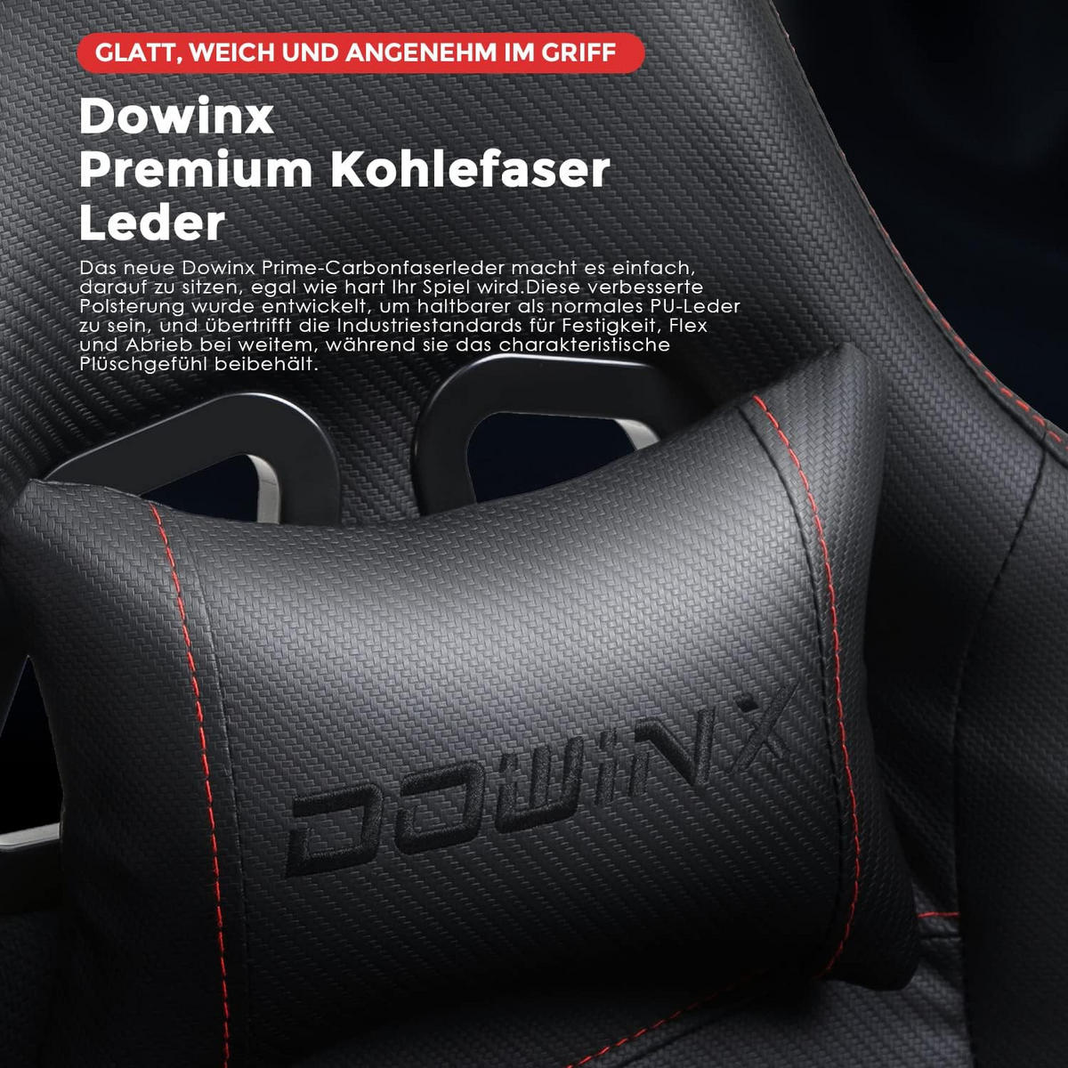 GAMING-STUHL Ergonomisch Verstellbarer 90°-170° Für Homeoffice/Gaming - Schwarz, Leder (60/115/60cm)