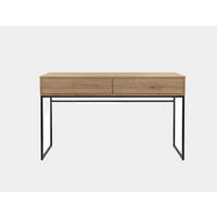 KONSOLENTISCH AZIR mit 137 / 83 / 37, Eichefarben - Eichefarben, Holzwerkstoff (37/137/83cm) - MASSENO