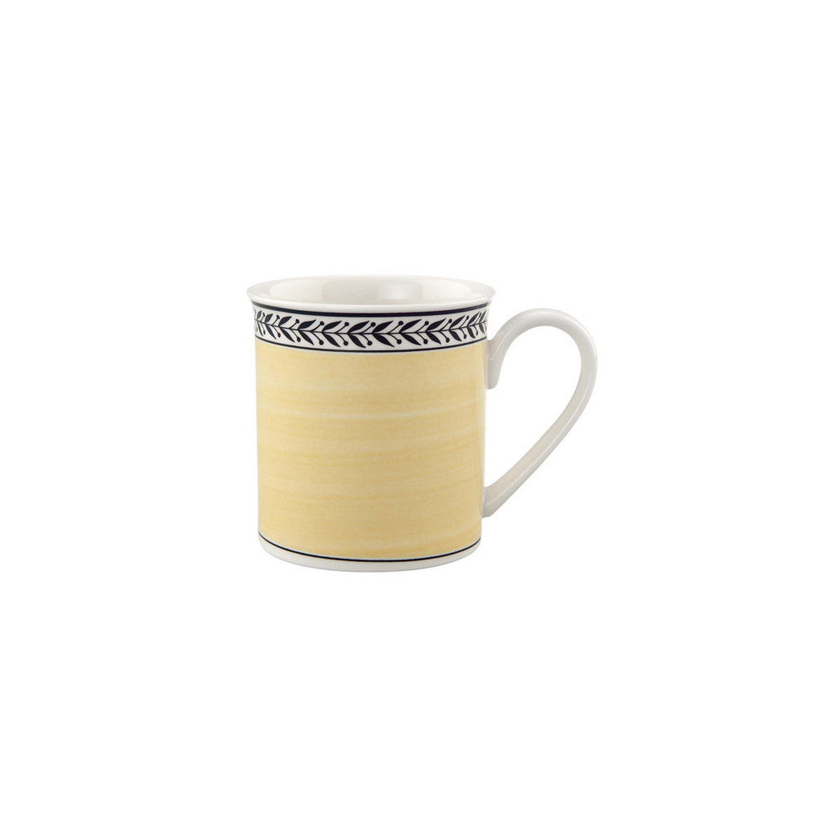KAFFEEBECHER Audun Fleur weiß-grau-gelb 300 ml 6er Set - Gelb/Weiß, Keramik (0.3L) - Villeroy & Boch