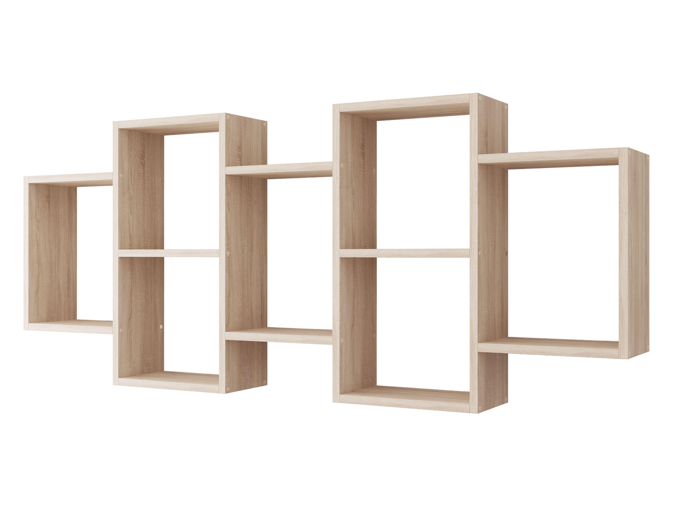 WANDREGAL Trio 001 - Sonoma Eiche, Holzwerkstoff (161/65/18cm) - MIRJAN24