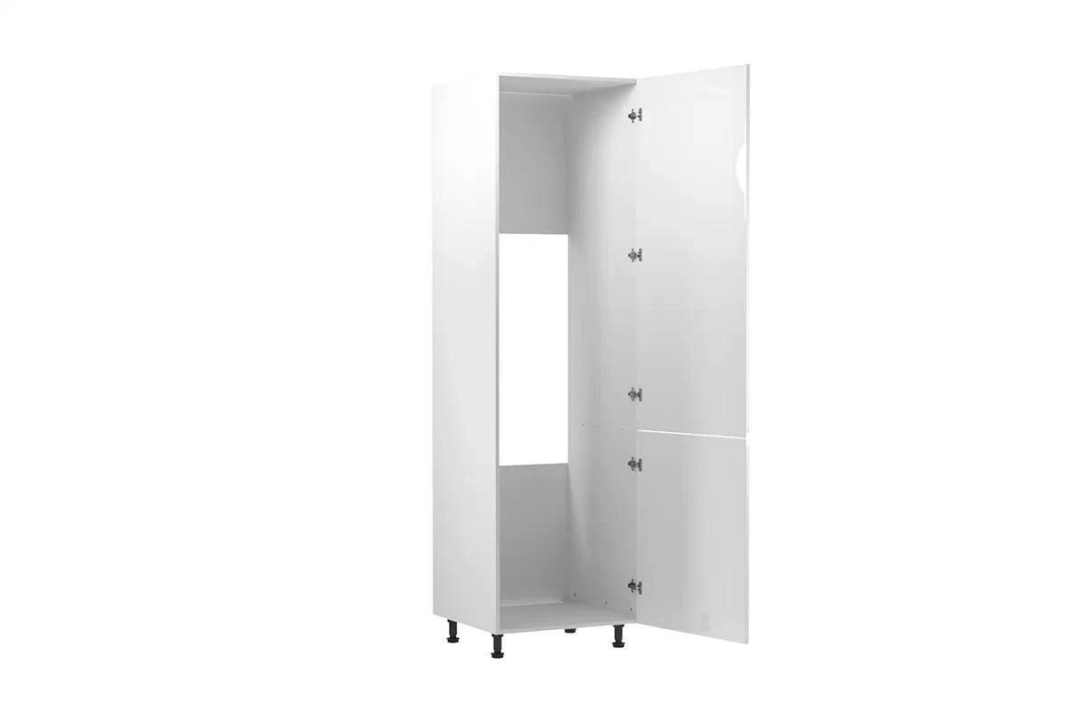 KÜHLSCHRANKUMBAUSCHRANK – 60 cm – D60ZL – Velmora – Weiß Hochglanz - Weiß Hochglanz, Holzwerkstoff (60/212/58cm) - ROYAL24_MARKT