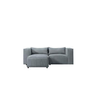 ECKSOFA L-Form Modulo, stoff Lincoln, Blaugrau, Links - Blaugrau, Holz (210/185cm) - Kaiser Möbel