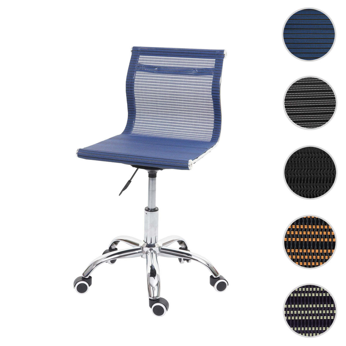 BÜROSTUHL Blau - Blau, Textil (49/82/49cm) - MCW