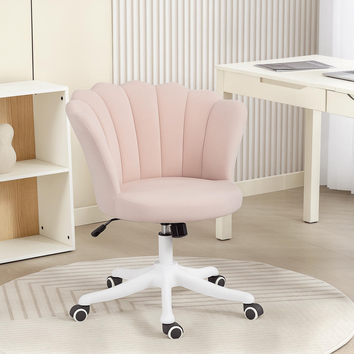 BÜROSTUHL Rosa 69.0/64.0/90.0 cm - Rosa, Textil (64/90/69cm)