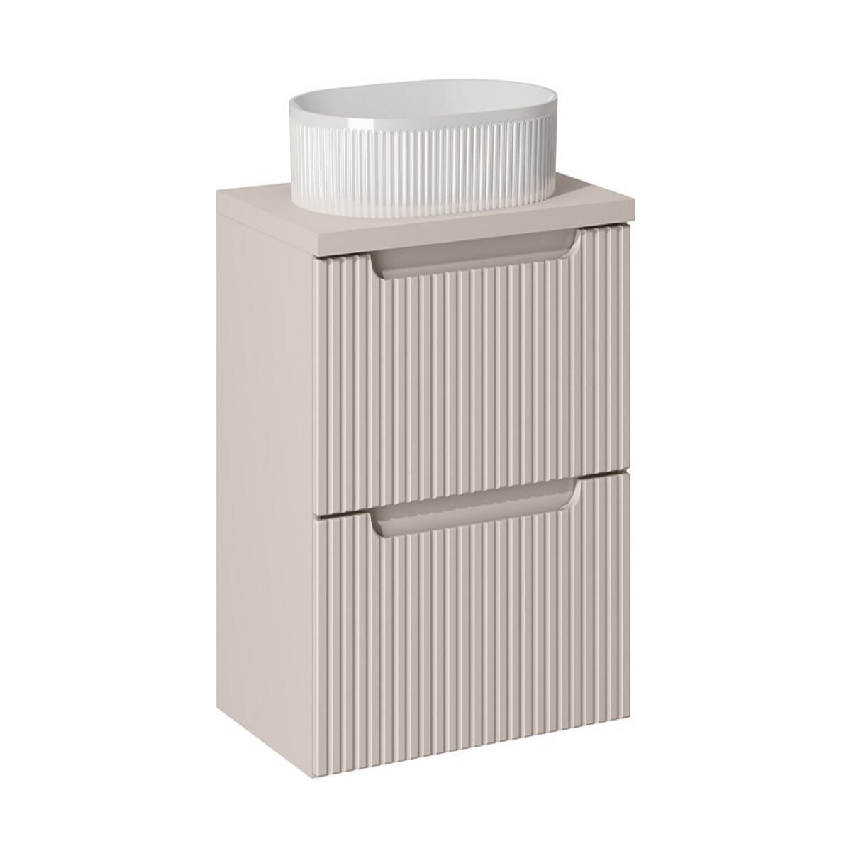 WASCHTISCHKOMBI 60 cm 3 Teile Nova Cashmere N BM159 in Kaschmir/Matt - Kaschmir, Holz (60/57/40cm)