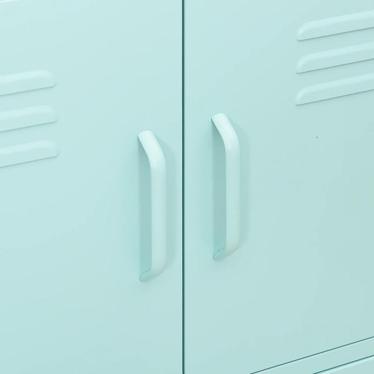 LAGERSCHRANK Minzgrün 80/35/101,5 Cm Stahl - Mintgrün, Metall (80/101.5/35cm) - vidaXL