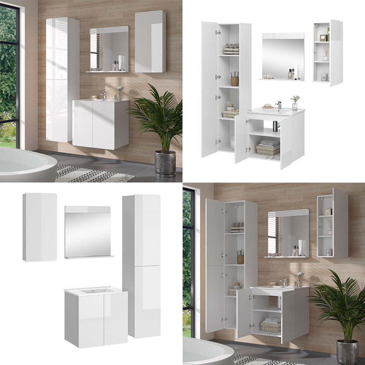 Weiß, Holzwerkstoff (61.8/57.8/44.8cm) - Vicco