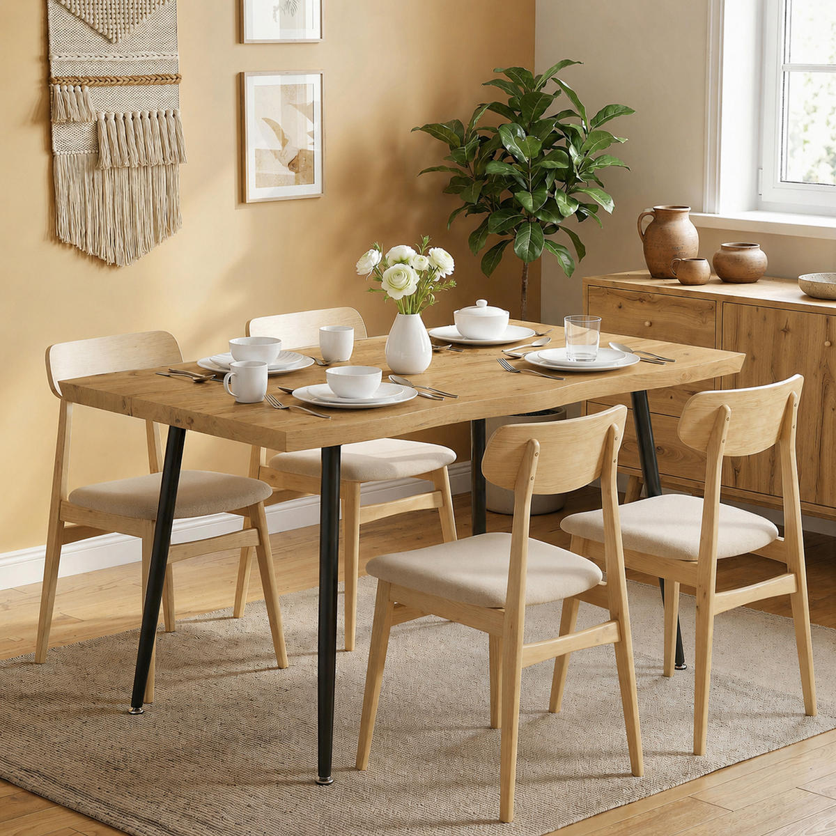 ESSTISCH Eichefarben 110.0/70.0/75.0cm - Eichefarben, Holzwerkstoff (110/70/75cm)