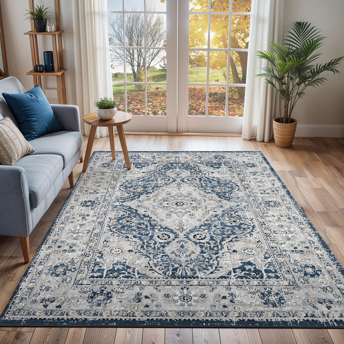 VINTAGE-TEPPICH 160/220 cm Grau - Grau, Naturmaterialien/Textil (160/220cm) - LIVABLISS