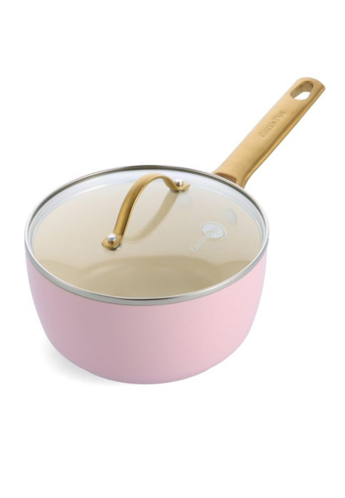 KOCHGESCHIRR-SET Padova Reserve 10er Set - Pink/Rosa, Metall - GreenPan