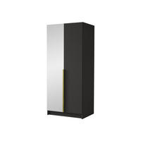 KLEIDERSCHRANK Bono II - Goldfarben, Holzwerkstoff/Metall (100/215/58cm) - MIRJAN24