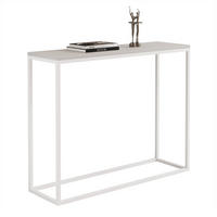 KONSOLENTISCH IRMA in 100/30/80 cm, Weiß / Kaschmir - Kaschmir/Weiß, Holzwerkstoff/Metall (30/100/80cm) - Idohome