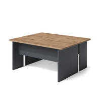 SET MASUTA DE CAFEA Duvo, Stejar auriu/antracit, 135 x 50 cm Set de 2 - stejar miere/antracit, compozit lemnos (50/135/42cm) - Vicco