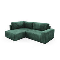 ECKSOFA Angela 4 Sitzplätze Tannengrün - Grün, Holz (245/182cm) - Petits-meubles