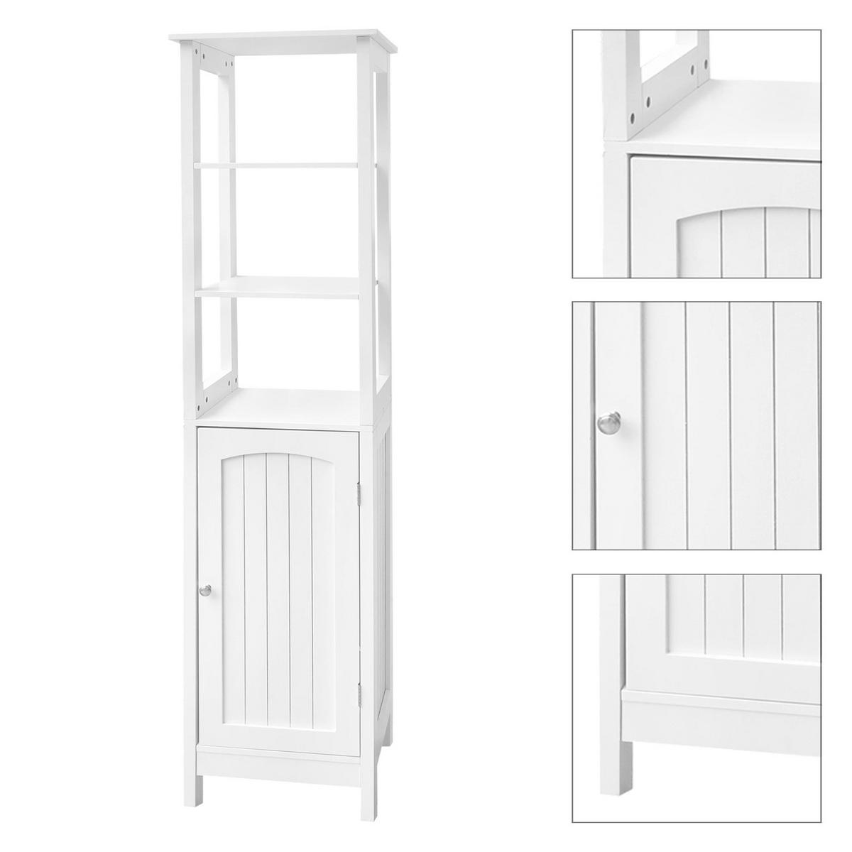 BADEZIMMERSCHRANK Weiß 40/160/32 cm - Weiß, Holzwerkstoff (32/160/40cm) - ML-DESIGN