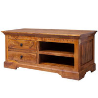 TV-BOARD Akazie 115x48x50 honig lackiert OXFORD #0317 - Braun, Holz (115/50/48cm) - Massivmoebel24