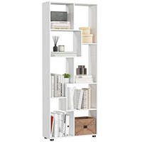 REGAL DE-15455 70/24/178 cm, 8 Fächer Weiß - Weiß, Holzwerkstoff (24/178/70cm) - ComfortXL